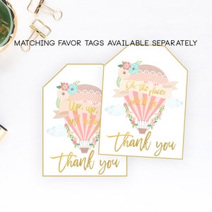 Hot Air Balloon Cupcake Toppers First Birthday Printable - Etsy