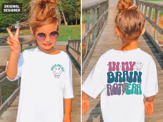 Skibidi Shirt for Kids Gen Alpha Shirt Funny Sigma Rizz Brainrot Shirt Youth Brain Rot Tshirt Funny gift for girls Teen Slang Girls Gift