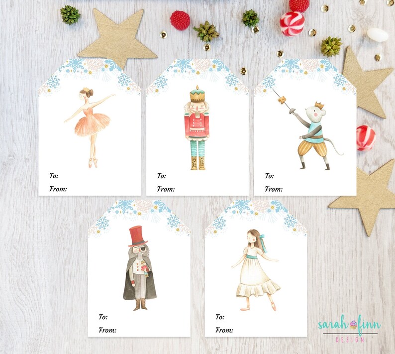 Free Printable Nutcracker Gift Tags