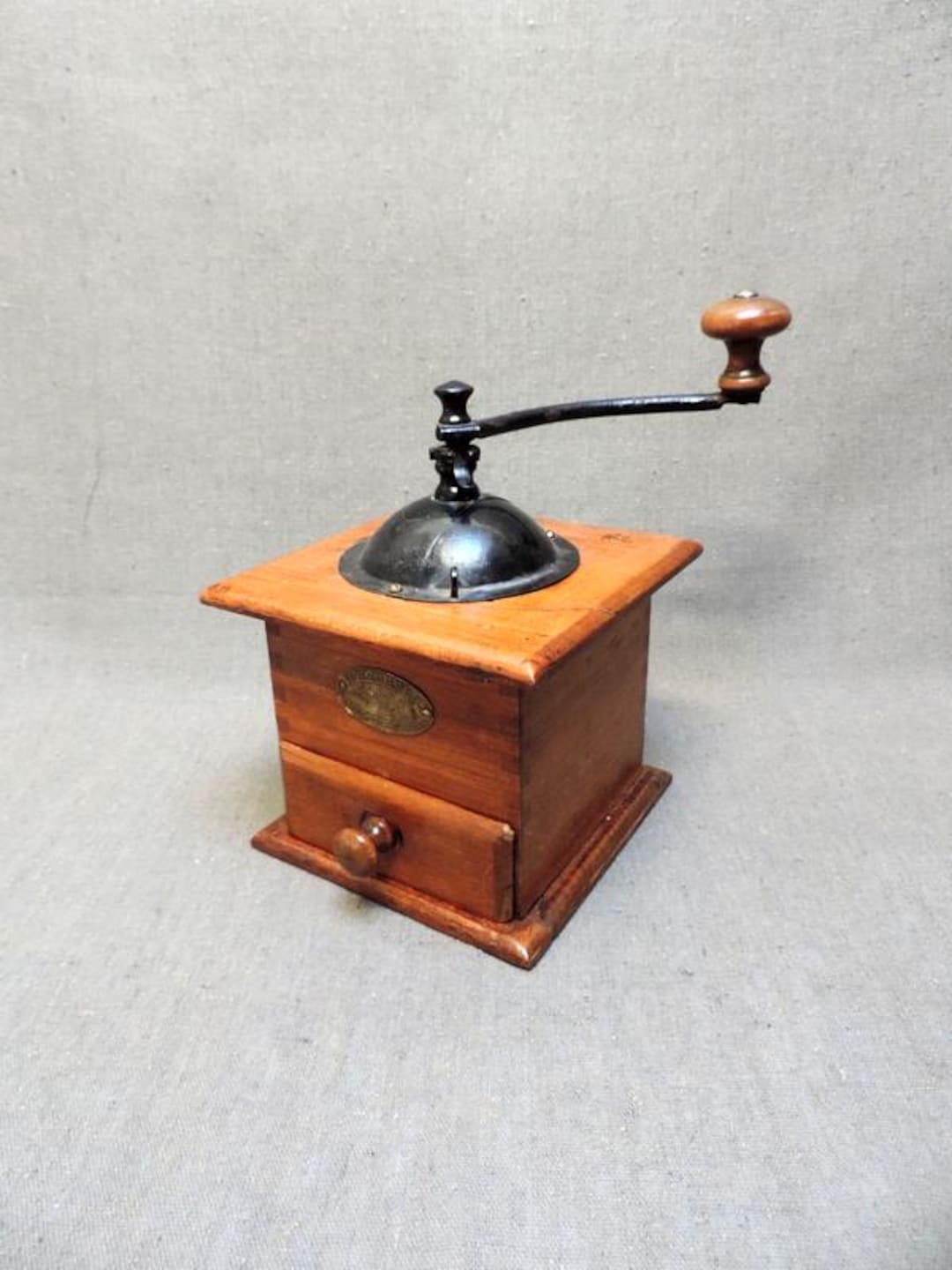 フランス　アンティーク　木製　コーヒー　ミル　グラインダー ECLIPSE 美品 フランス アンティーク 木製 コーヒー ミル グラインダー