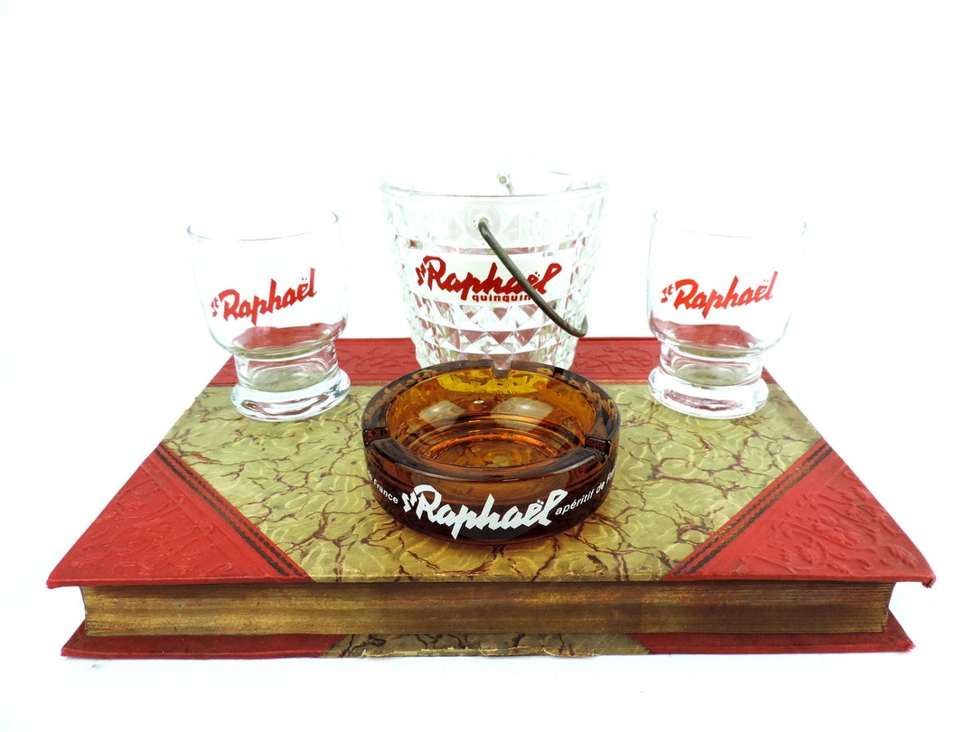 French Vintage St Raphael Liquor Set Barware With Ice Bucket & Ashtray — free download