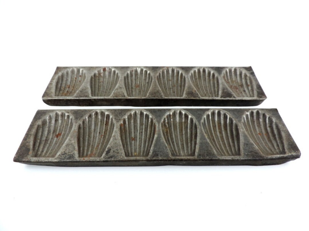 French Vintage Madeleine Molds, French Tin Cake Baking Molds Etsy