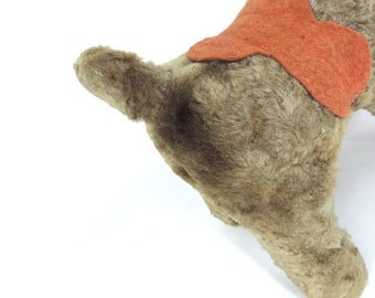 フランスアンティーク 高さ14インチのぬいぐるみロバのおもちゃ