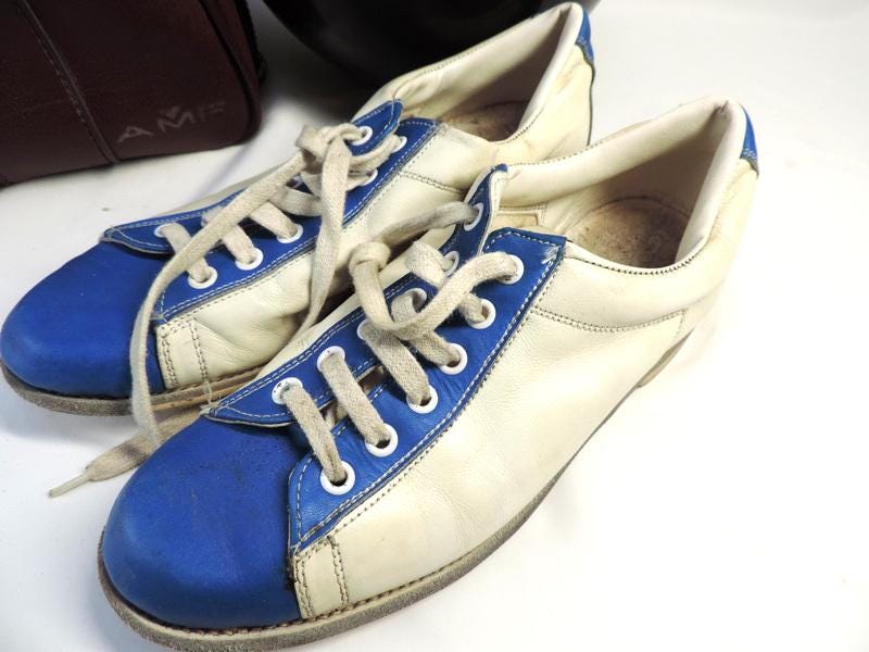 ヴィンテージAMFボウリングセット：ウィンザーボール、レザーシューズ