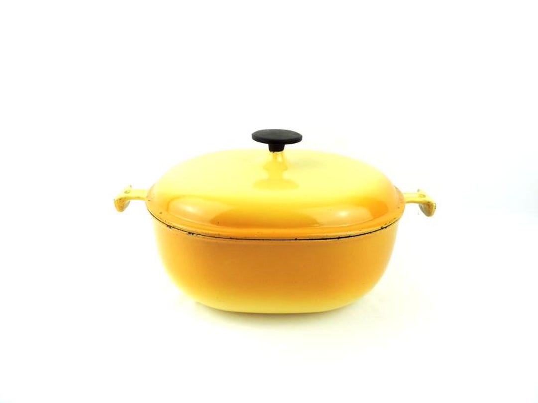 Vtg Le Creuset Enzo Mar La Mama Whte Enamel Cast ron Fondue - Etsy