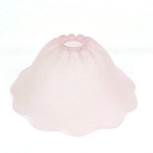 French Vintage Pink Frosted Glass Ceiling Light Shade