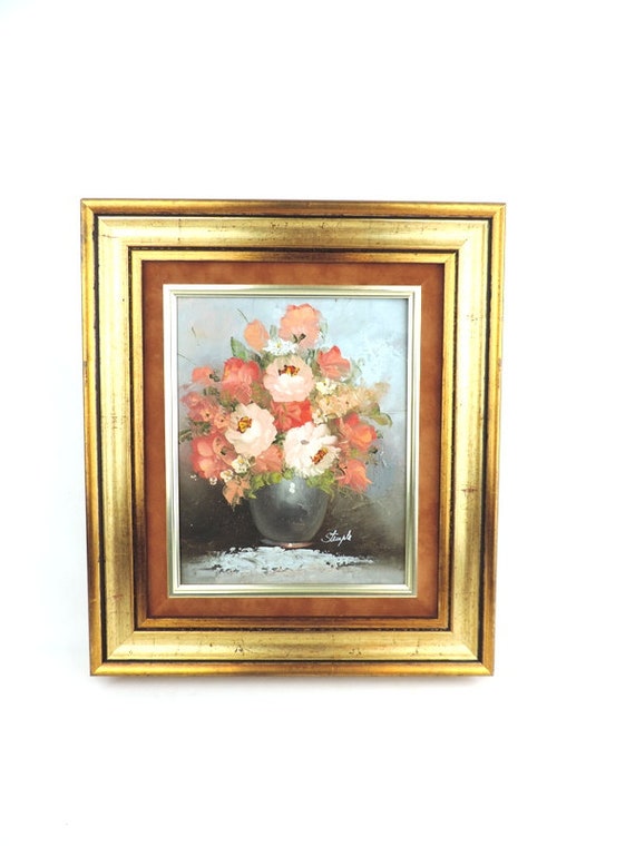 Elodie Cadre Photo Doré Antique Style Rétro Vintage Iris Fleurs Cadre Photo 6 Po