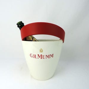French Vintage GH Mumm &quot;Georges&quot; Champagne Bucket Limited Edition Design by Patrick Jouin