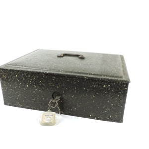 French Vintage Large Money Box, Strong Box, Keepsake, Cash box