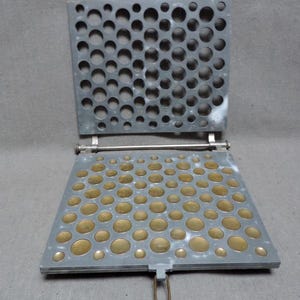 1890-talets farmaceutiska pillerform: fransk antik Moule a Cachets Azymes
