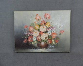 French Vintage Oil on Canvas Painting by Pierre Sorel, Still Life