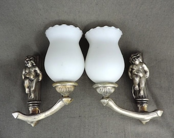 Lustre moderne à led imitation fer et bois décoratif