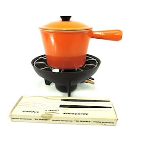 French Vintage Le Creuset Fondue Set