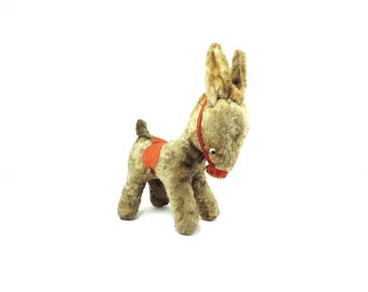 vintage Steiff ⭐︎ アンティーク　シュタイフ　ロバ　テディベア シュタイフのロバ、すべてのID付き、新品同様、10インチ、ヴィンテージ