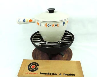 Ancien Caquelon Le Creuset 22 Cm - Fabriqué En France - Vintage - Fonte