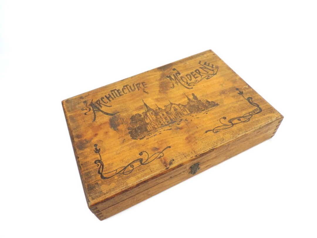 Antico gioco di costruzione in blocchi di legno dell'architetto