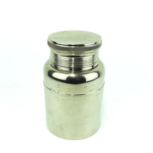 French Art Deco Silverplated Thermos, Vintage 1930s Barware