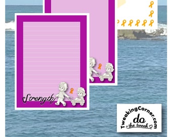 CRPS Awareness Stationery Set, Printable Letter Paper (Digital Download)