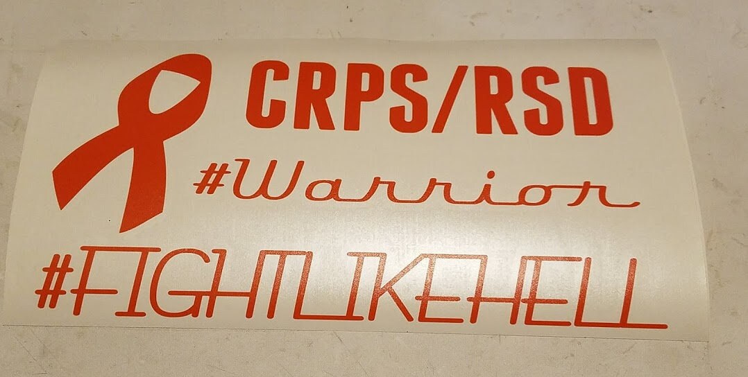 CRPS RSD Awareness Ribbon Vinyl Decal Car Window Bumper Sticker - Etsy