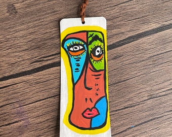 Sunkist handmade bookmark/ book accessories/ books/ gift for her/ gift for him/ bookmark/ hand painted/ original artwork/ Sunkist/ bookmarks