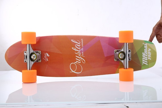 LMAI 27 Bamboo Wood Cruiser Complete Skateboard Longboard