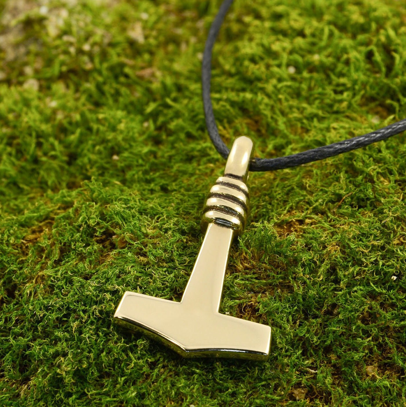 Mjolnir Pendant Brass Thor Hammer Necklace Hammer of Thor Etsy