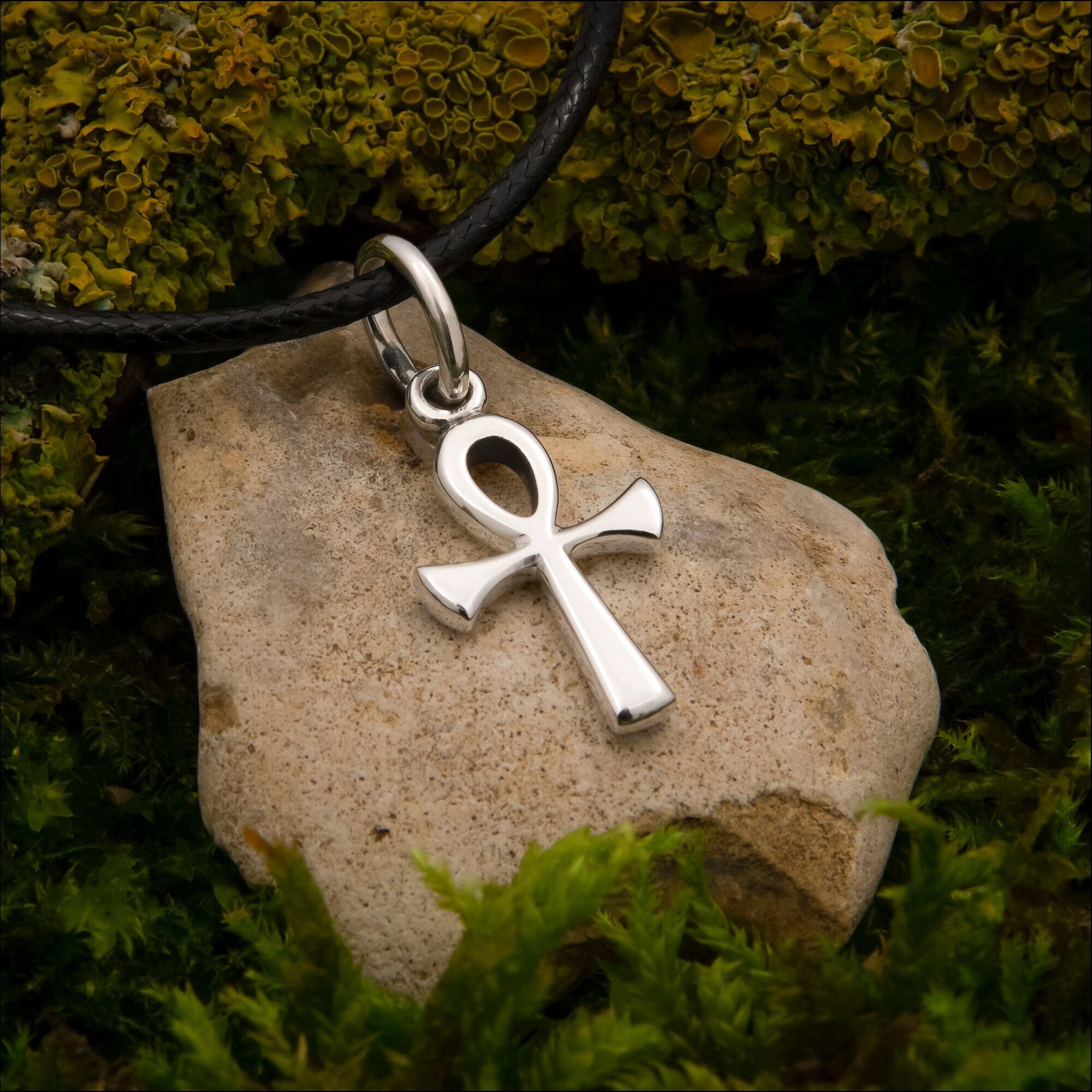 Silver ankh pendant Key of life Egyptian necklace Protection symbol Egyptian cross Ankh jewelry