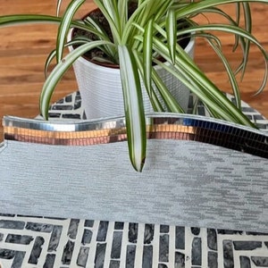 Silver Grey clutch Purse