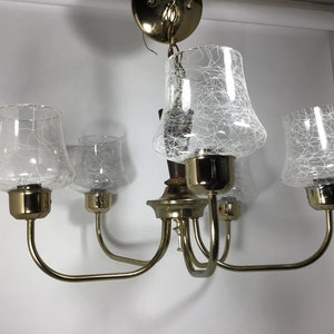 MCM Dining Light Fixture with Spaghetti String Globes