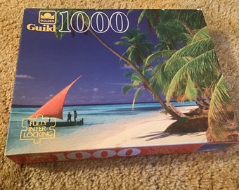 1000 Piece Guild Puzzle, Unopened Golden Guild Beach Scene