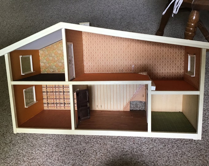 Lundby Dolls House, 60s / 70s Sweden Two Story Mid Century Dollhouse Etsy