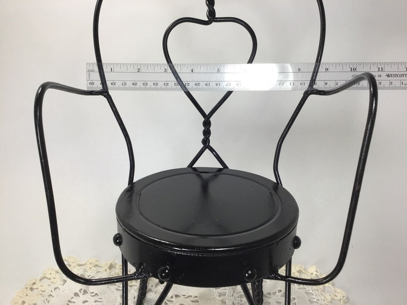 Metal Rocking Chair Plant Stand Rod Iron Doll Rocking Chair Etsy