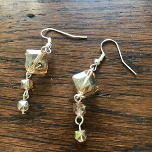 Handmade crystal earrings image 1