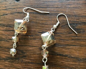 Handmade crystal earrings