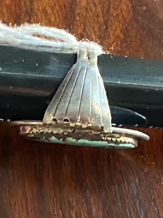 Extra Large Cerillo Turquoise Ring - image 5