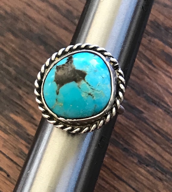 Beautiful sky blue turquoise ring