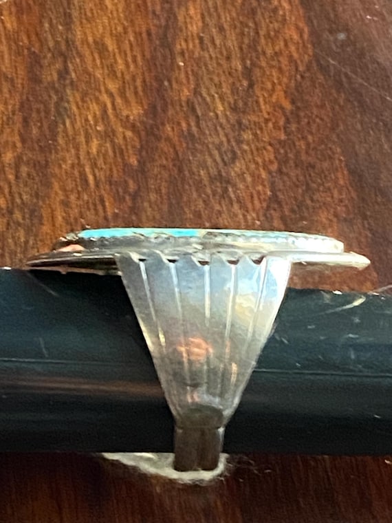 Extra Large Cerillo Turquoise Ring - image 6