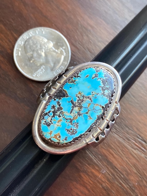 Extra Large Cerillo Turquoise Ring - image 2