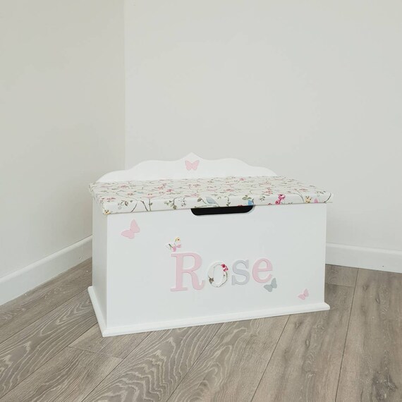 personalised toy box with seat