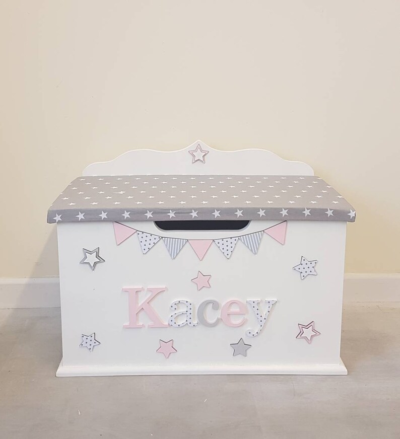 Personalised toy box / custom / bespoke / wooden / name / Etsy