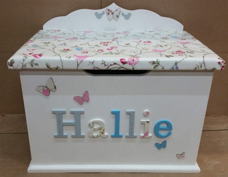 Personalised toy box / custom / bespoke / wooden / name / Etsy