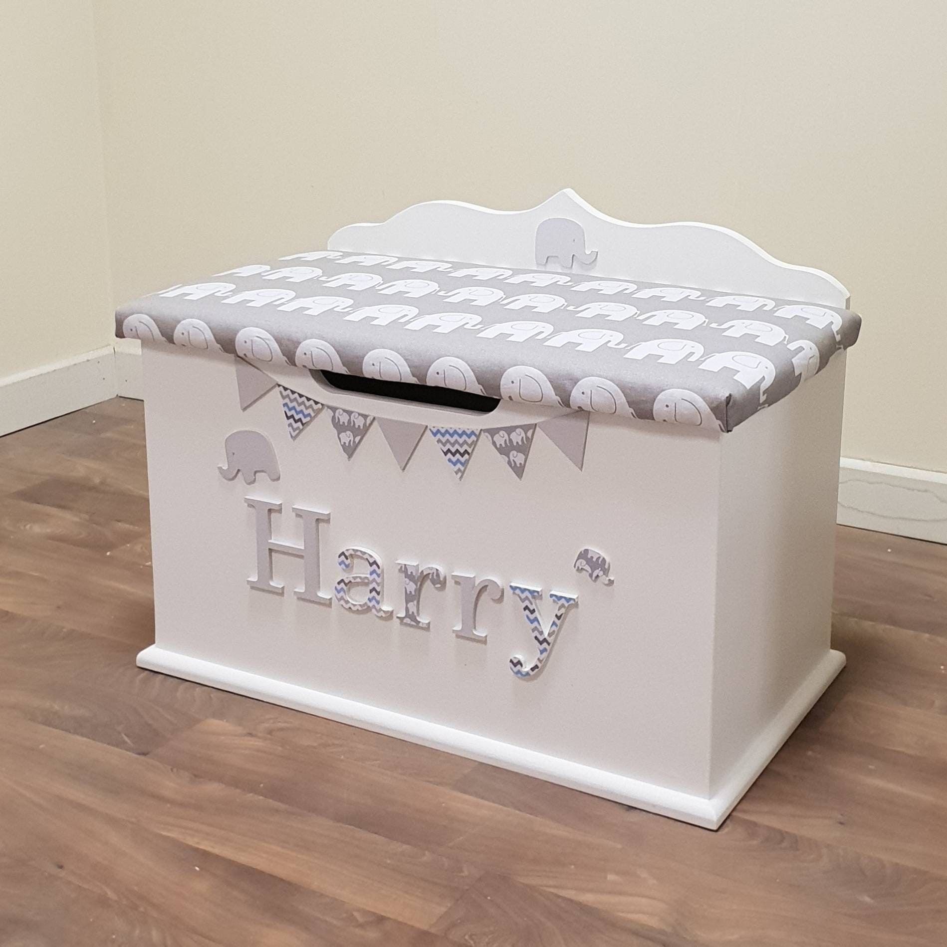 Personalised toy box custom bespoke wooden toy box Etsy