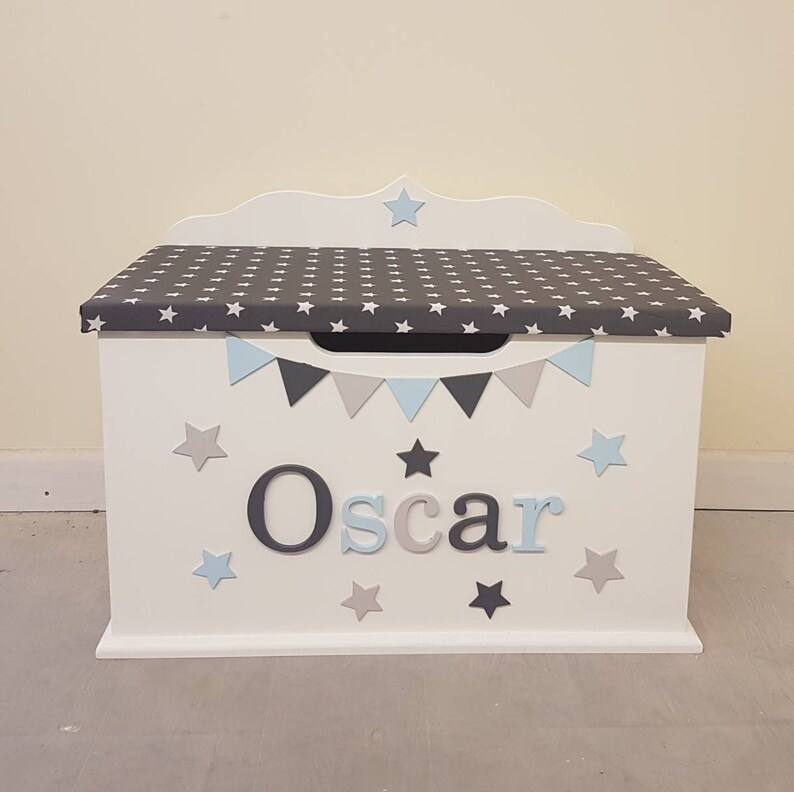 Personalised toy box custom bespoke wooden toy box | Etsy