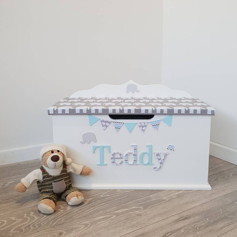 personalised toy box for boys