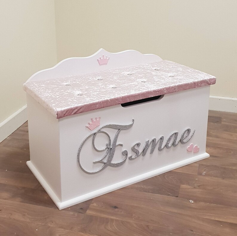 Personalised toy box bespoke wooden toy box Large Etsy