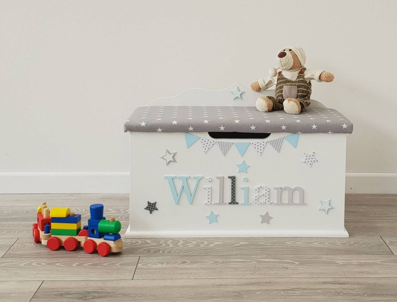 personalised wooden toy box