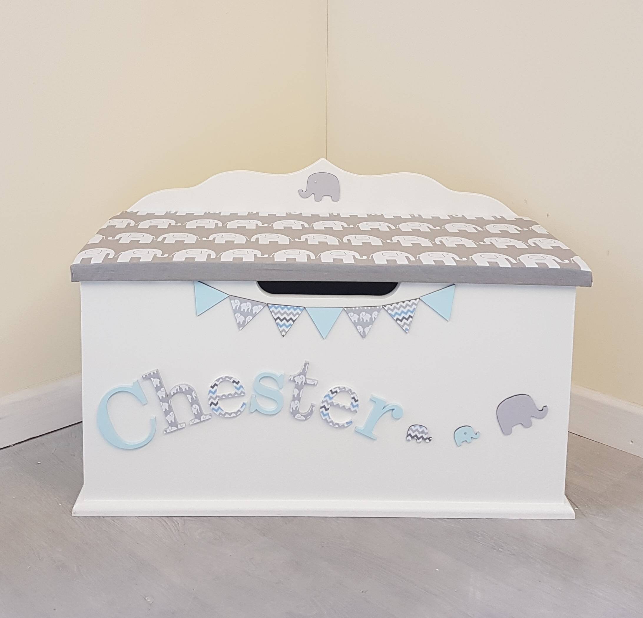 large personalised toy boxes