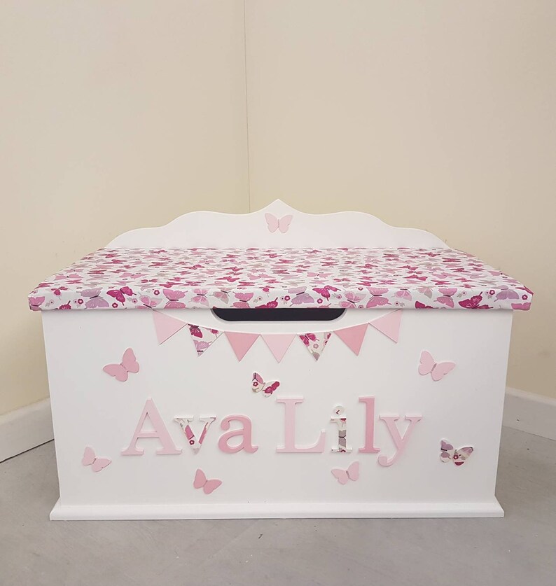 Personalised toy box custom wooden toy box Large toybox Etsy