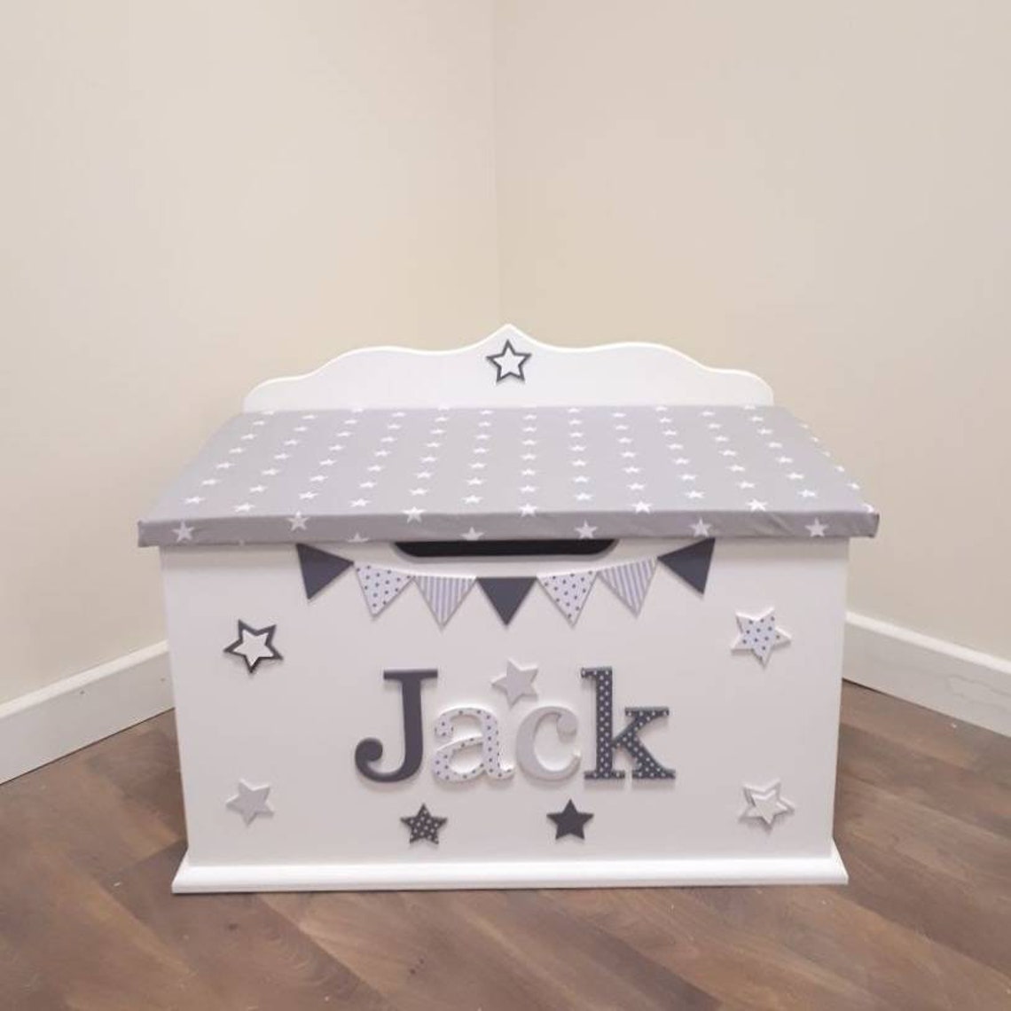 Personalised toy box custom bespoke wooden toy box Etsy
