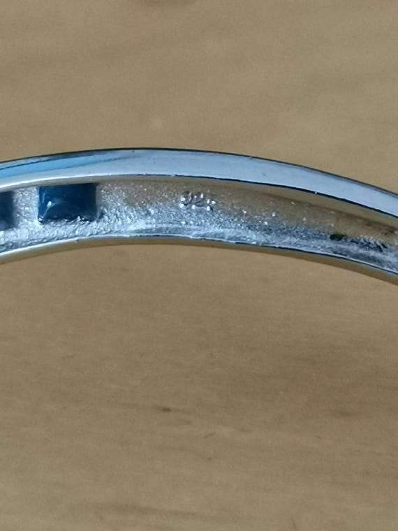 Two silver 925 open end bangles - image 5